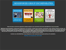 Tablet Screenshot of mindpowergroup.com